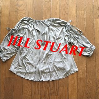 ジルスチュアート(JILLSTUART)のJILLSTUART カットソー 七分袖 グレー S(カットソー(長袖/七分))