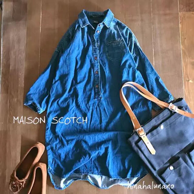 ドロップショルダー デニムワンピース  MAISON SCOTCH