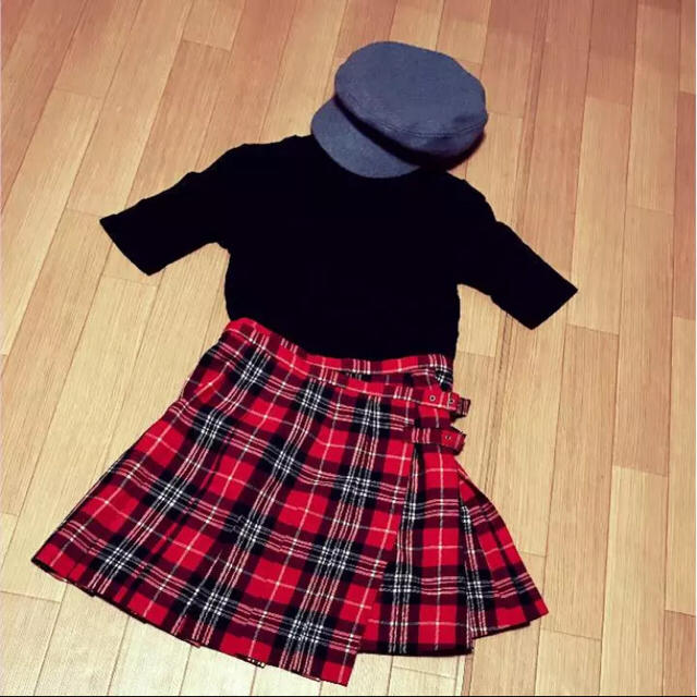 VIVAYOU(ビバユー)のchoukさん専用 VIVA YOUチェック柄巻きスカート,ヴィンテージ レディースのスカート(ミニスカート)の商品写真