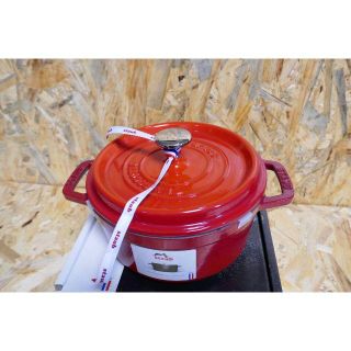 ストウブ(STAUB)の新品　ストウブ 鍋 STAUB ピコ ココット ラウンド 22cm　チェリー(鍋/フライパン)