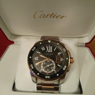 カルティエ(Cartier)のカルティエ時計　カリブル　ドゥ　ダイバー　W7100054  未使用品(腕時計(アナログ))
