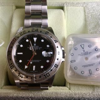 ロレックス(ROLEX)のijoDNAさん専用ロレックス エクスプローラーⅡ黒 16570 白文字盤付き！(腕時計(アナログ))