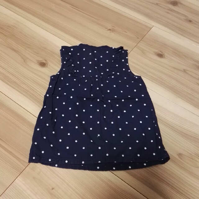 Right-on(ライトオン)の(90)ドット柄　ワンピース キッズ/ベビー/マタニティのキッズ服女の子用(90cm~)(ワンピース)の商品写真