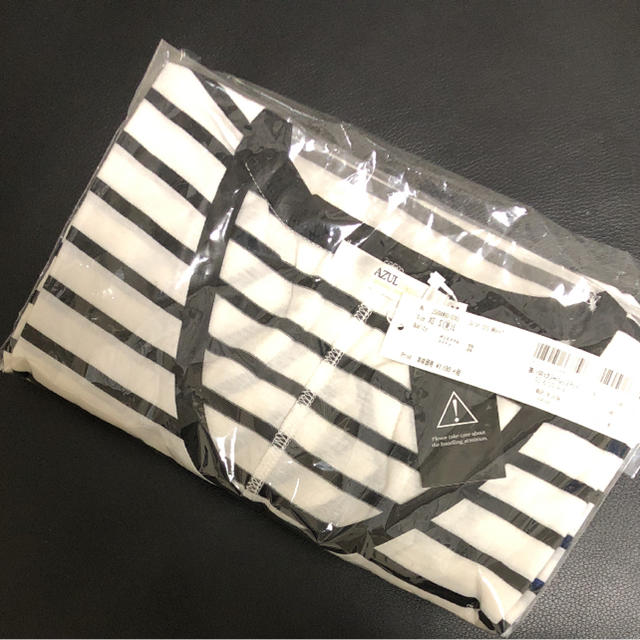 AZUL by moussy(アズールバイマウジー)の新品タグ付き アズールバイマウジー  ボーダー Ｔシャツ レディースのトップス(Tシャツ(半袖/袖なし))の商品写真