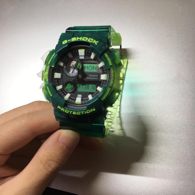 CASIO(カシオ)のG-SHOCK 腕時計 クリアグリーン CASIO メンズの時計(腕時計(デジタル))の商品写真