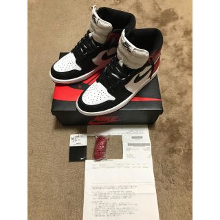 ナイキ(NIKE)のNIKE AIR JORDAN 1 OG BLACK TOE(スニーカー)