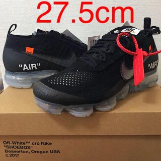 ナイキ(NIKE)の新品 黒タグ 27.5 NIKE OFF WHITE AIR VAPOR MAX(スニーカー)