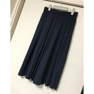 ロペ(ROPE’)のロペ ネイビー プリーツ スカーチョ ガウチョパンツ スカンツ(その他)