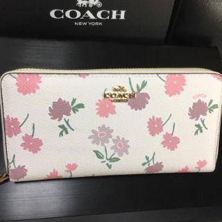 コーチ(COACH)のプレゼント用❣️新品コーチ長財布F55881 パステル フラワーコーテッドマルチ(財布)