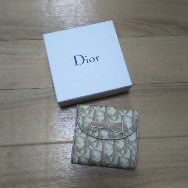 美品本物●Dior クリスチャンディオール リボン 財布 MIUMIU