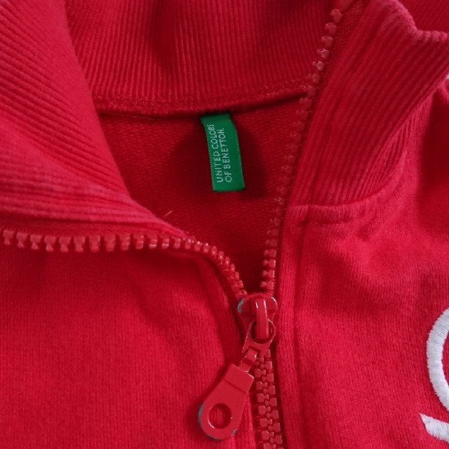 BENETTON(ベネトン)のジップアップ・コットンジャージ(上) キッズ/ベビー/マタニティのキッズ服男の子用(90cm~)(その他)の商品写真