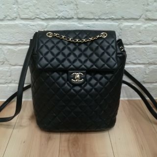 シャネル(CHANEL)のCHANEL　バックパック　リュック　ラムスキン　レア　希少　マトラッセ(リュック/バックパック)