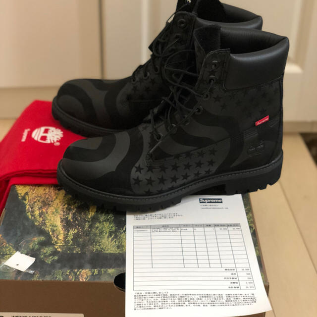 Supreme(シュプリーム)の新品 26 cm supreme Timberland us 8 black 黒 メンズの靴/シューズ(ブーツ)の商品写真