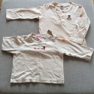 ミキハウス(mikihouse)のロンT 2枚 80 ミキハウス(Ｔシャツ)