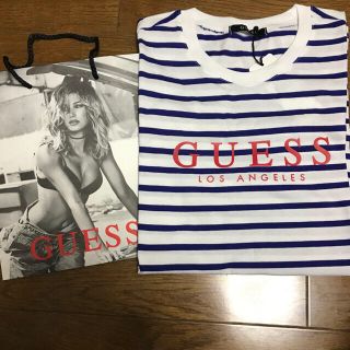 ジェネレーションズ(GENERATIONS)のguess generations コラボ ボーダー Tシャツ Lサイズ(Tシャツ/カットソー(半袖/袖なし))