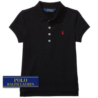 ラルフローレン(Ralph Lauren)の☆新品☆100 ラルフローレン ガールズポロシャツ ブラック 2577(Tシャツ/カットソー)