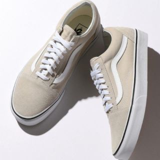 ビューティアンドユースユナイテッドアローズ(BEAUTY&YOUTH UNITED ARROWS)の新品！完売！お値下げ。VANS オールドスクール ベージュ 24センチ(スニーカー)