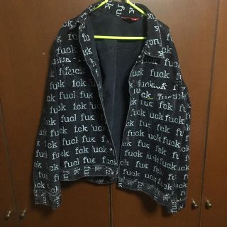 シュプリーム(Supreme)のsupreme fuck denim  jacket(Gジャン/デニムジャケット)