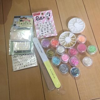 ネイル用品 ホログラム パーツ セット(デコパーツ)