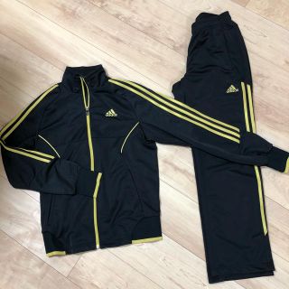 アディダス(adidas)のadidasジャージ上下 黒×金(ジャージ)