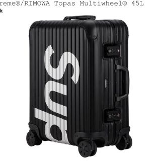 シュプリーム(Supreme)のSupreme RIMOWA Topas Multiwheel 45L 黒(トラベルバッグ/スーツケース)