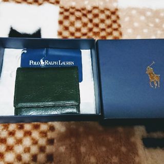 ポロラルフローレン(POLO RALPH LAUREN)の５月末迄☆未使用品 ラルフローレン  コインケース 小銭入れ 財布 グリーン  (コインケース/小銭入れ)