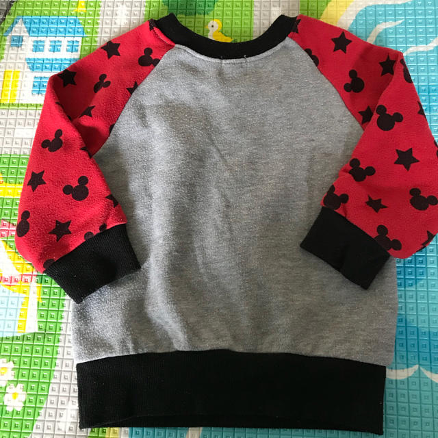 ミッキー★トレーナー★90 キッズ/ベビー/マタニティのキッズ服男の子用(90cm~)(Tシャツ/カットソー)の商品写真