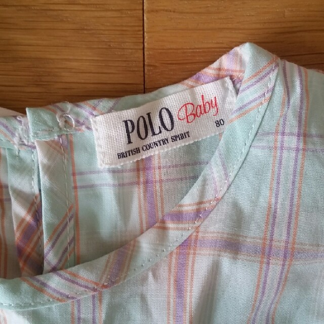 POLO RALPH LAUREN(ポロラルフローレン)のポロ　ワンピース　80cm キッズ/ベビー/マタニティのベビー服(~85cm)(ワンピース)の商品写真