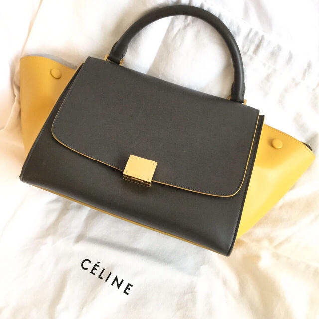 独特の上品 celine 旧ロゴ スモール トラペーズ Trapeze 【購入証明