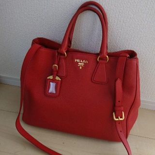 プラダ(PRADA)の☆プラダ☆2wayバッグ☆レッド(ショルダーバッグ)