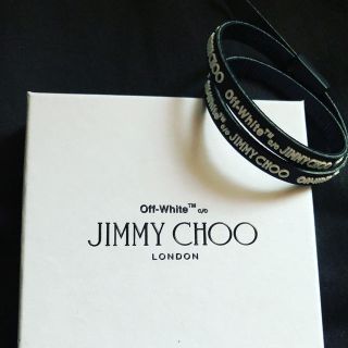 オフホワイト(OFF-WHITE)の新品 off-white JIMMYCHOO ブレスレット 黒(ブレスレット)