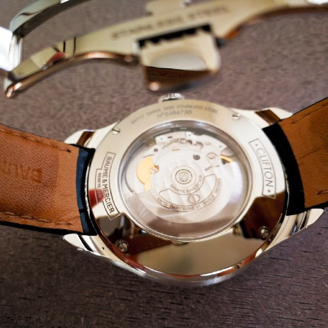 BAUME&MERCIER(ボームエメルシエ)のロータ様専用　ボーム&メルシエ　クリフトン　MOA10052 メンズの時計(腕時計(アナログ))の商品写真