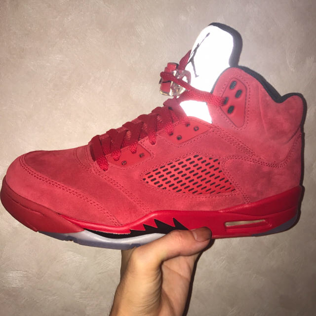 NIKE nike air jordan 5 26.5cm red ジョーダンの通販 by RTZK's shop|ナイキならラクマ - 在庫NEW