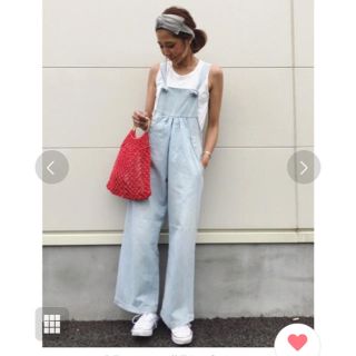 トゥデイフル(TODAYFUL)のTODAYFUL イージーデニムサロペット美品(サロペット/オーバーオール)