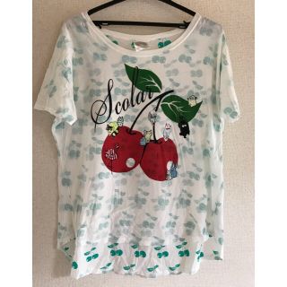 スカラー(ScoLar)のスカラー（scolar） Tシャツ さくらんぼ柄(Tシャツ(半袖/袖なし))