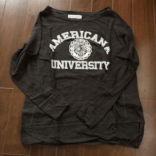 アメリカーナ(AMERICANA)のアメリカーナ 長袖Tシャツ(Tシャツ(長袖/七分))