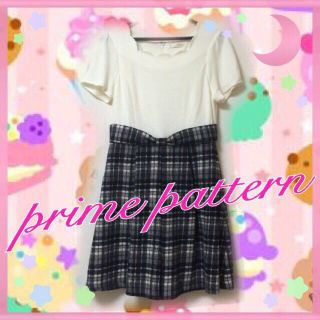 プライムパターン(PRIME PATTERN)のプライムパターン♡ワンピ♡カーデ♡set(ミニワンピース)