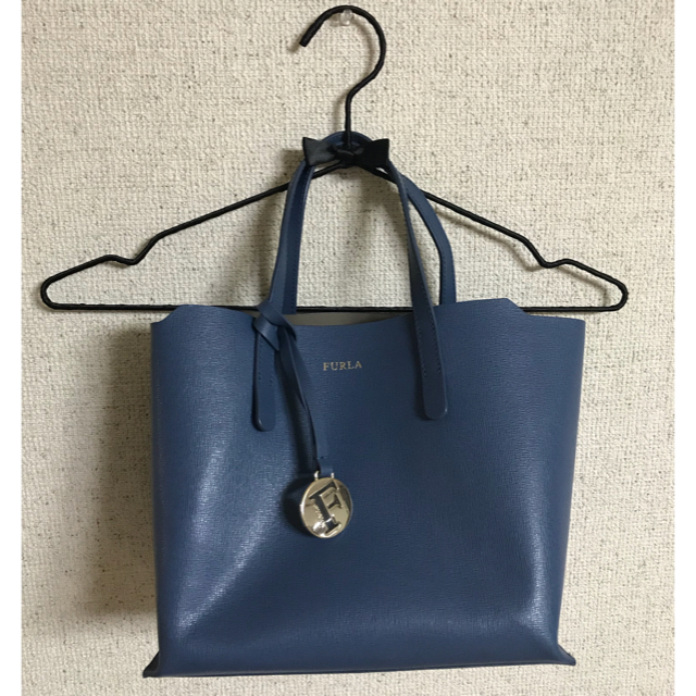 ハンドバッグFURLAフルラ Blue ハンドバッグ 美品