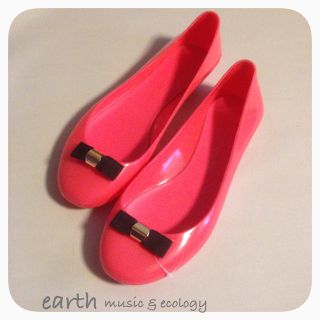 アースミュージックアンドエコロジー(earth music & ecology)の【新品】アースミュージック＆エコロジー ラバーシューズ、レインシューズ23.5(バレエシューズ)