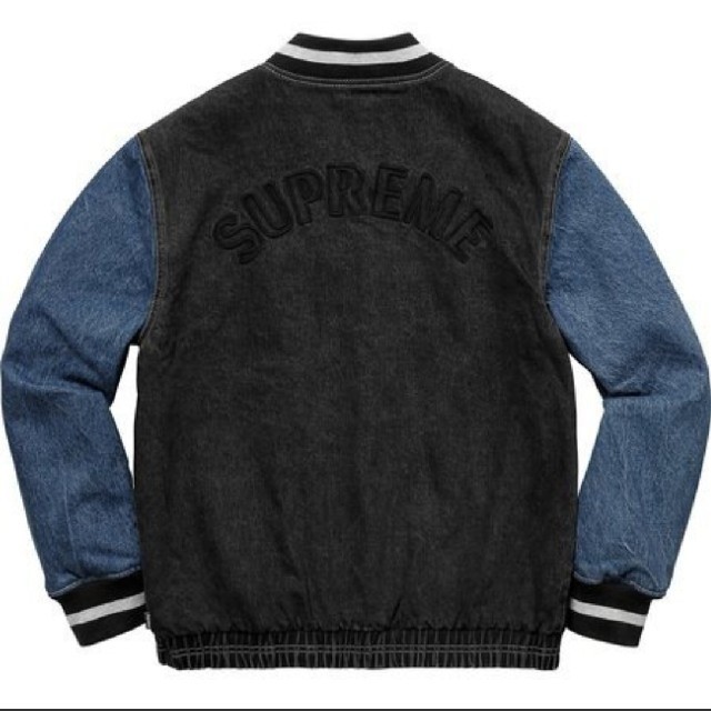 Supreme(シュプリーム)のsupreme denim varsity jacket メンズのジャケット/アウター(Gジャン/デニムジャケット)の商品写真