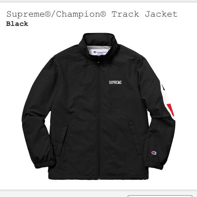Supreme®/Champion® Track Jacket 黒Mナイロンジャケット