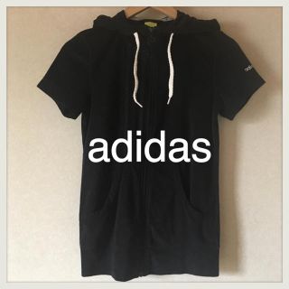 アディダス(adidas)のアディダス パーカー 半袖  パイル地 スウェット パーカー adidas (パーカー)