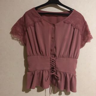 マジェスティックレゴン(MAJESTIC LEGON)のMAJESTIC LEGON ピンクトップス(カットソー(半袖/袖なし))