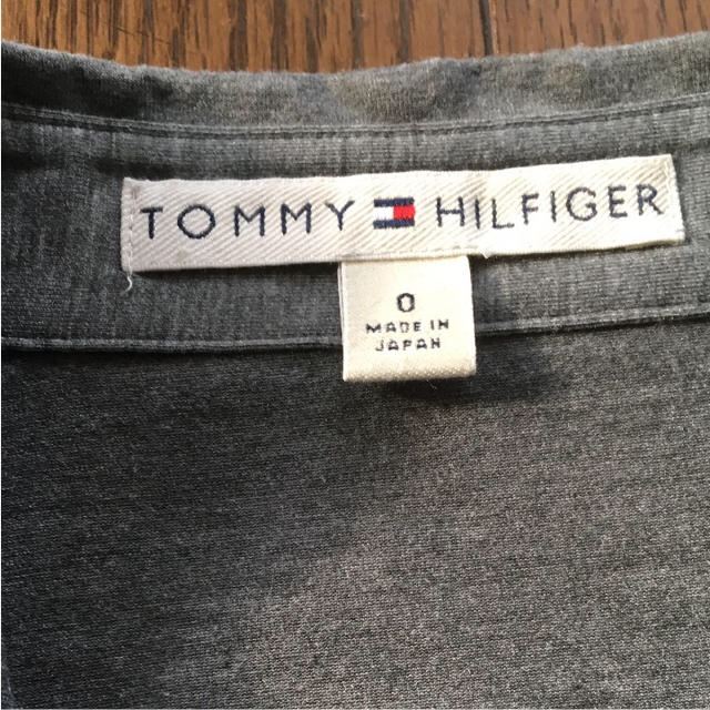 TOMMY HILFIGER(トミーヒルフィガー)のTOMMY HILFIGER ワンピース 七分袖 グレー S レディースのワンピース(ひざ丈ワンピース)の商品写真