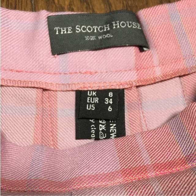 THE SCOTCH HOUSE(ザスコッチハウス)のSCOTCH HOUSE スカート 巻き プリーツ 未使用 M ウール レディースのスカート(ひざ丈スカート)の商品写真