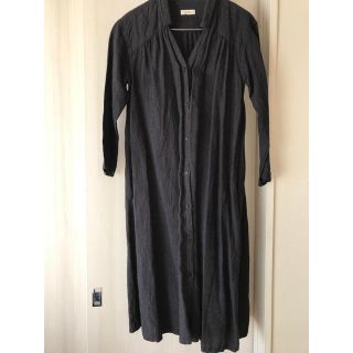 ネストローブ(nest Robe)のネストローブ☆グレンチェックワンピース☆美品(ロングワンピース/マキシワンピース)