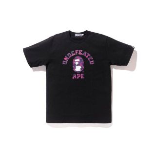 アンディフィーテッド(UNDEFEATED)のA BATHING APE® x UNDEFEATED 黒紫カモT　新品(Tシャツ/カットソー(半袖/袖なし))