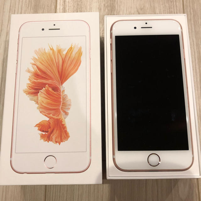 Apple(アップル)の値下げ！iPhone6s ローズゴールド 64GB スマホ/家電/カメラのスマートフォン/携帯電話(携帯電話本体)の商品写真