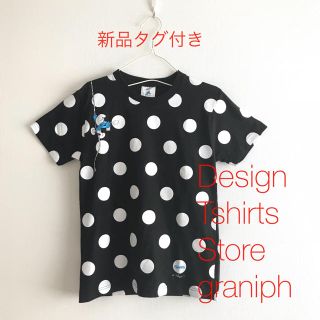 グラニフ(Design Tshirts Store graniph)の新品未使用タグ付き♡デザインTシャツストアグラニフ スマーフ水玉Tシャツ春夏(Tシャツ(半袖/袖なし))