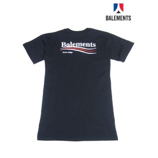 バレンシアガ(Balenciaga)のBALEMENTS BLACK TSHIRT DREES 黒 Tシャツ(Tシャツ(半袖/袖なし))